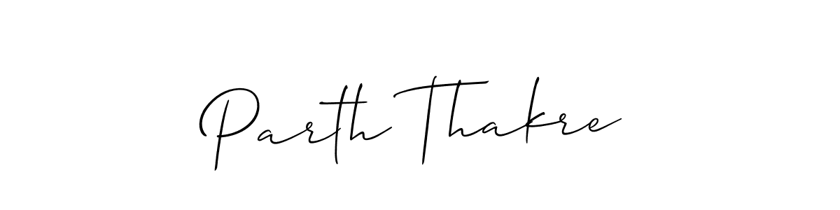 Create a beautiful signature design for name Parth Thakre. With this signature (Allison_Script) fonts, you can make a handwritten signature for free. Parth Thakre signature style 2 images and pictures png