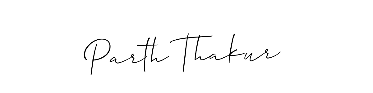 How to make Parth Thakur name signature. Use Allison_Script style for creating short signs online. This is the latest handwritten sign. Parth Thakur signature style 2 images and pictures png