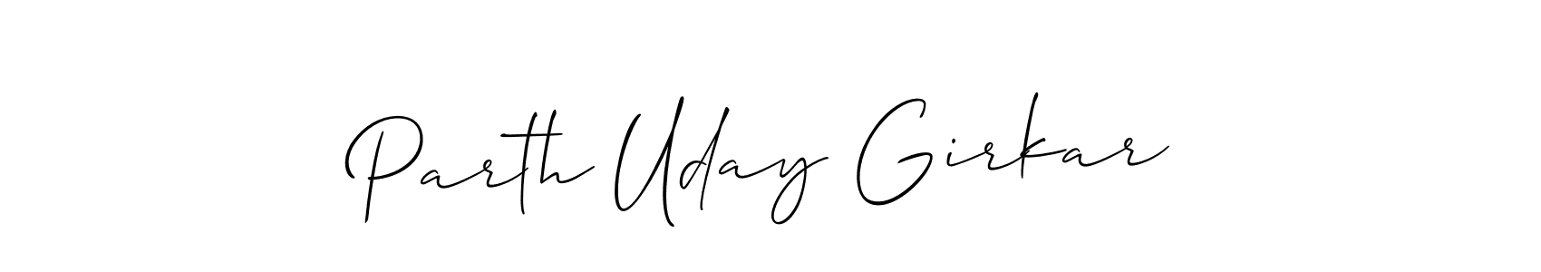 How to Draw Parth Uday Girkar signature style? Allison_Script is a latest design signature styles for name Parth Uday Girkar. Parth Uday Girkar signature style 2 images and pictures png