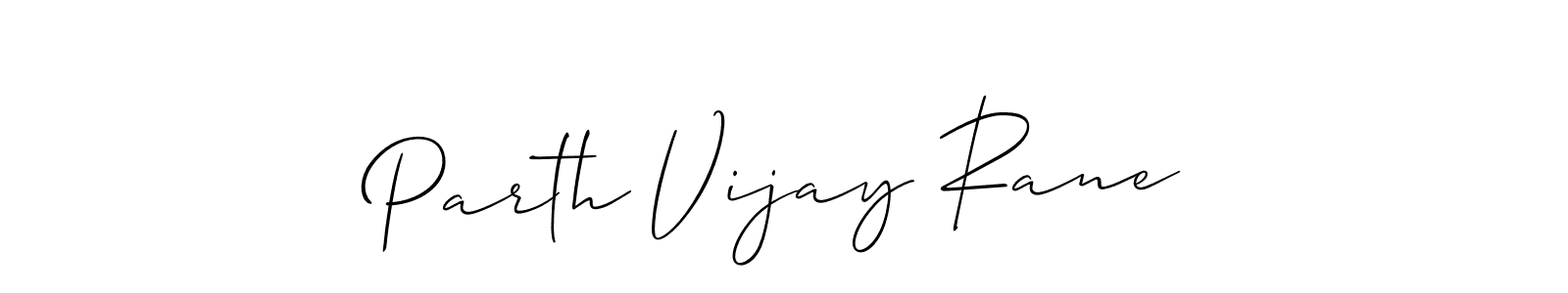 Use a signature maker to create a handwritten signature online. With this signature software, you can design (Allison_Script) your own signature for name Parth Vijay Rane. Parth Vijay Rane signature style 2 images and pictures png