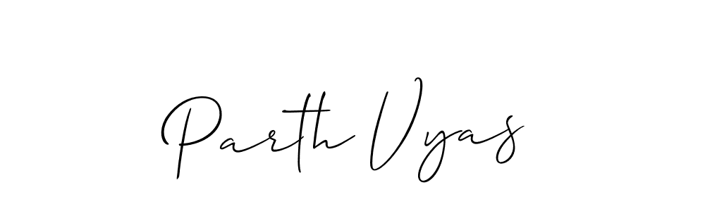 You should practise on your own different ways (Allison_Script) to write your name (Parth Vyas) in signature. don't let someone else do it for you. Parth Vyas signature style 2 images and pictures png