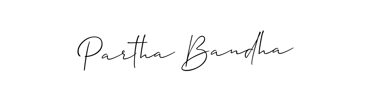 Also You can easily find your signature by using the search form. We will create Partha Bandha name handwritten signature images for you free of cost using Allison_Script sign style. Partha Bandha signature style 2 images and pictures png