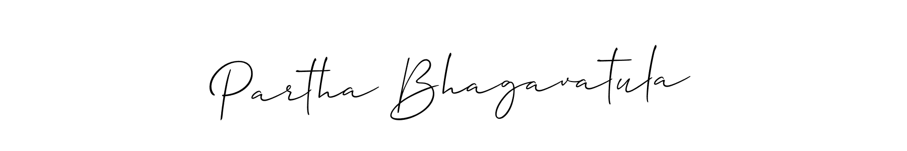 Partha Bhagavatula stylish signature style. Best Handwritten Sign (Allison_Script) for my name. Handwritten Signature Collection Ideas for my name Partha Bhagavatula. Partha Bhagavatula signature style 2 images and pictures png