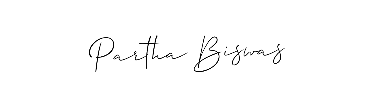 You should practise on your own different ways (Allison_Script) to write your name (Partha Biswas) in signature. don't let someone else do it for you. Partha Biswas signature style 2 images and pictures png