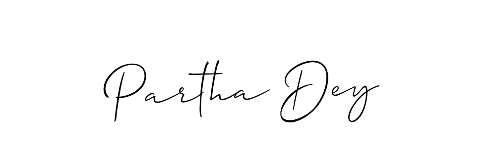 Best and Professional Signature Style for Partha Dey. Allison_Script Best Signature Style Collection. Partha Dey signature style 2 images and pictures png