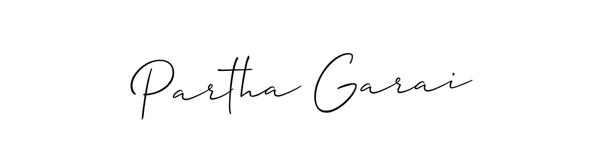 Also You can easily find your signature by using the search form. We will create Partha Garai name handwritten signature images for you free of cost using Allison_Script sign style. Partha Garai signature style 2 images and pictures png