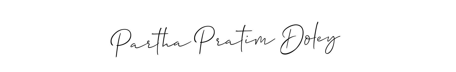 Partha Pratim Doley stylish signature style. Best Handwritten Sign (Allison_Script) for my name. Handwritten Signature Collection Ideas for my name Partha Pratim Doley. Partha Pratim Doley signature style 2 images and pictures png