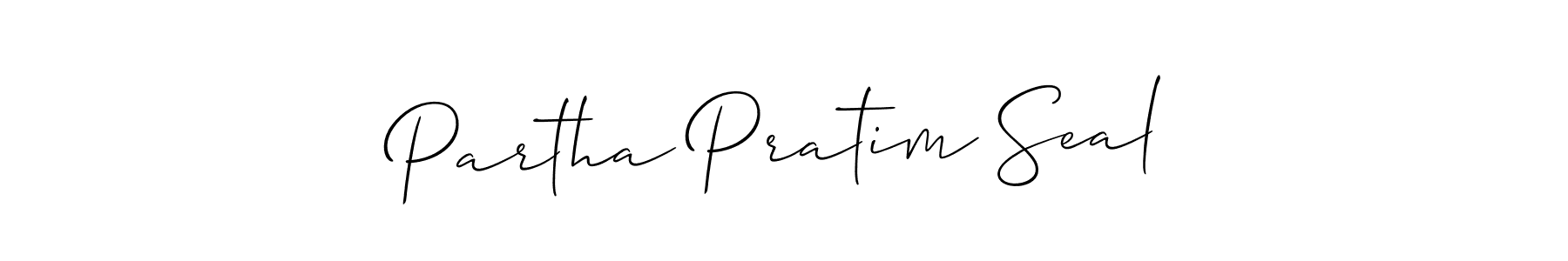 Create a beautiful signature design for name Partha Pratim Seal. With this signature (Allison_Script) fonts, you can make a handwritten signature for free. Partha Pratim Seal signature style 2 images and pictures png