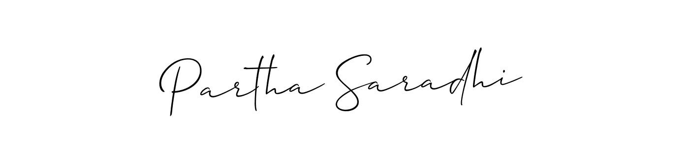 Also You can easily find your signature by using the search form. We will create Partha Saradhi name handwritten signature images for you free of cost using Allison_Script sign style. Partha Saradhi signature style 2 images and pictures png