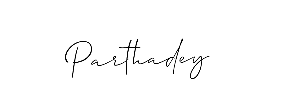 Also You can easily find your signature by using the search form. We will create Parthadey name handwritten signature images for you free of cost using Allison_Script sign style. Parthadey signature style 2 images and pictures png