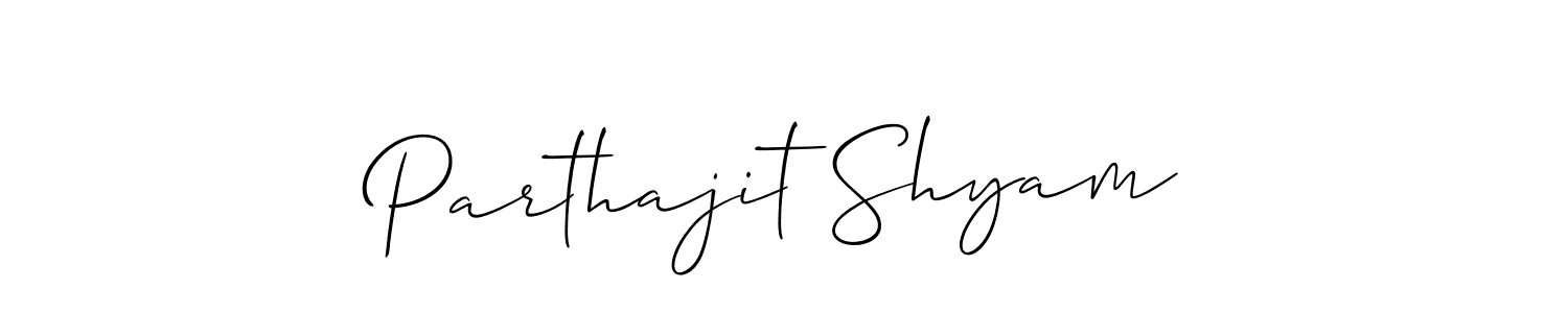 How to Draw Parthajit Shyam signature style? Allison_Script is a latest design signature styles for name Parthajit Shyam. Parthajit Shyam signature style 2 images and pictures png