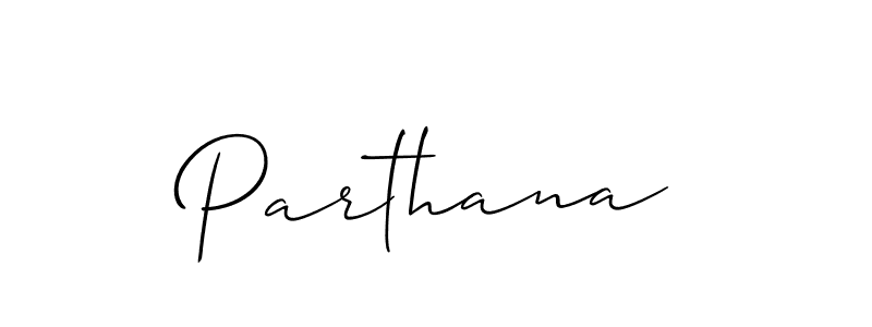 Best and Professional Signature Style for Parthana. Allison_Script Best Signature Style Collection. Parthana signature style 2 images and pictures png