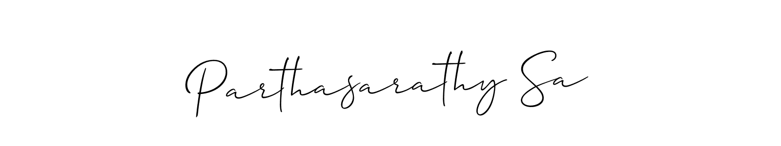 Here are the top 10 professional signature styles for the name Parthasarathy Sa. These are the best autograph styles you can use for your name. Parthasarathy Sa signature style 2 images and pictures png