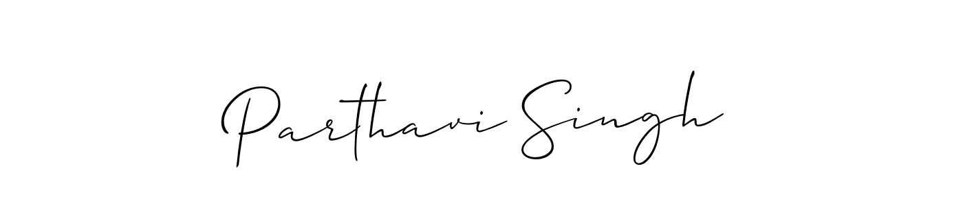Use a signature maker to create a handwritten signature online. With this signature software, you can design (Allison_Script) your own signature for name Parthavi Singh. Parthavi Singh signature style 2 images and pictures png