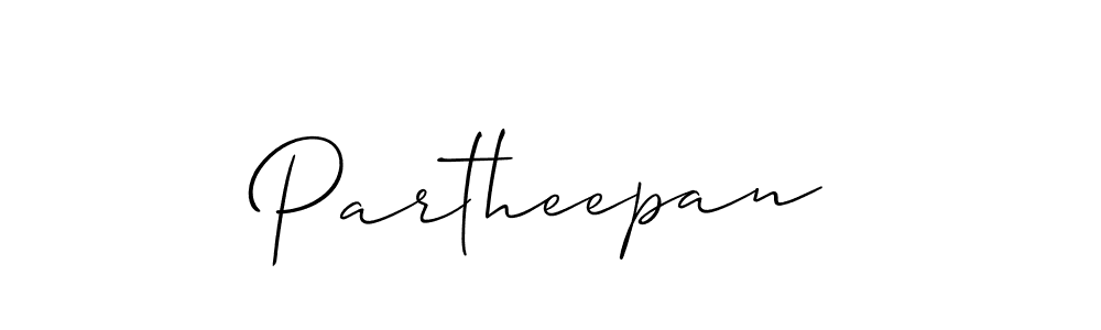 Also we have Partheepan name is the best signature style. Create professional handwritten signature collection using Allison_Script autograph style. Partheepan signature style 2 images and pictures png