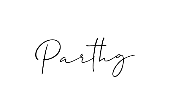 Parthg stylish signature style. Best Handwritten Sign (Allison_Script) for my name. Handwritten Signature Collection Ideas for my name Parthg. Parthg signature style 2 images and pictures png