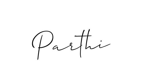 Also we have Parthi name is the best signature style. Create professional handwritten signature collection using Allison_Script autograph style. Parthi signature style 2 images and pictures png