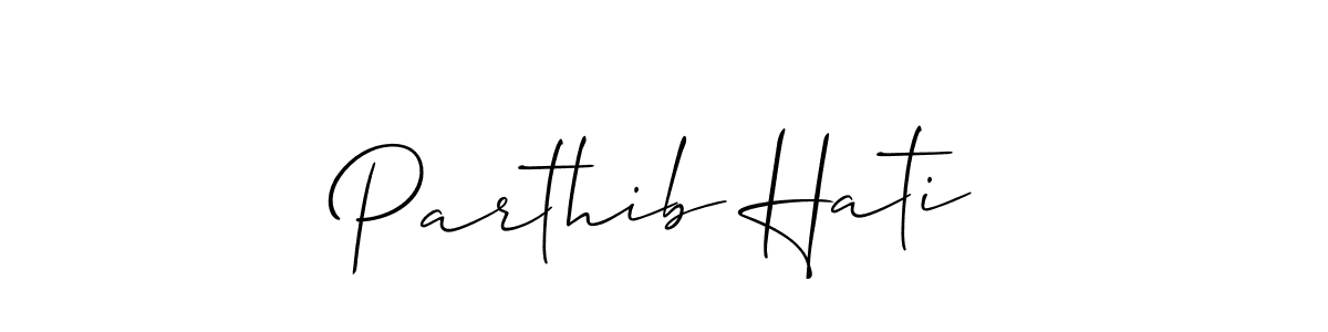 if you are searching for the best signature style for your name Parthib Hati. so please give up your signature search. here we have designed multiple signature styles  using Allison_Script. Parthib Hati signature style 2 images and pictures png