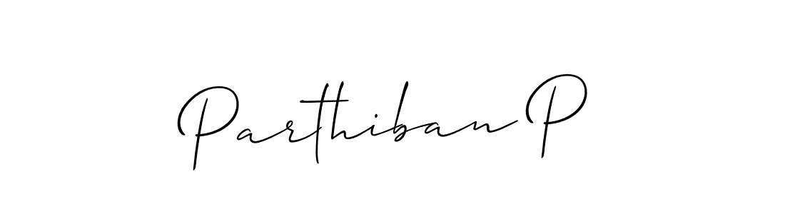 Best and Professional Signature Style for Parthiban P. Allison_Script Best Signature Style Collection. Parthiban P signature style 2 images and pictures png