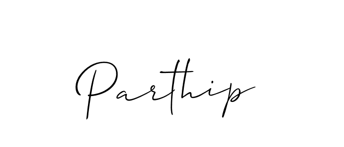 if you are searching for the best signature style for your name Parthip. so please give up your signature search. here we have designed multiple signature styles  using Allison_Script. Parthip signature style 2 images and pictures png