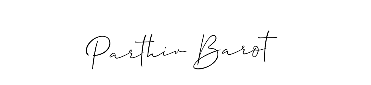 Best and Professional Signature Style for Parthiv Barot. Allison_Script Best Signature Style Collection. Parthiv Barot signature style 2 images and pictures png