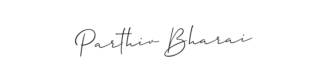 Also You can easily find your signature by using the search form. We will create Parthiv Bharai name handwritten signature images for you free of cost using Allison_Script sign style. Parthiv Bharai signature style 2 images and pictures png