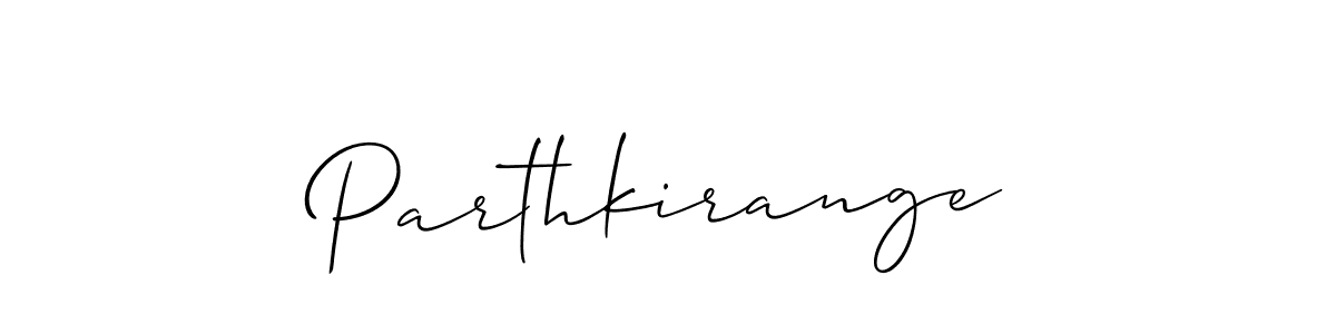 How to make Parthkirange signature? Allison_Script is a professional autograph style. Create handwritten signature for Parthkirange name. Parthkirange signature style 2 images and pictures png