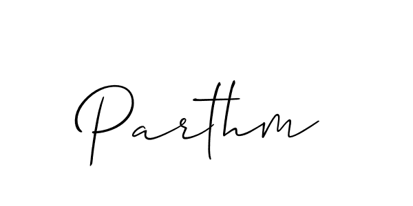 Also You can easily find your signature by using the search form. We will create Parthm name handwritten signature images for you free of cost using Allison_Script sign style. Parthm signature style 2 images and pictures png