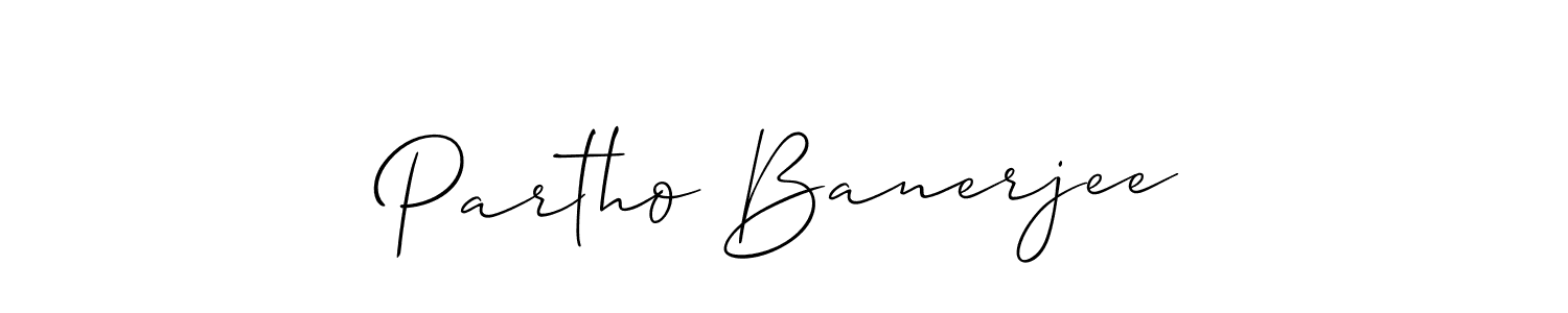 Similarly Allison_Script is the best handwritten signature design. Signature creator online .You can use it as an online autograph creator for name Partho Banerjee. Partho Banerjee signature style 2 images and pictures png