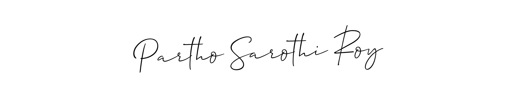 Design your own signature with our free online signature maker. With this signature software, you can create a handwritten (Allison_Script) signature for name Partho Sarothi Roy. Partho Sarothi Roy signature style 2 images and pictures png