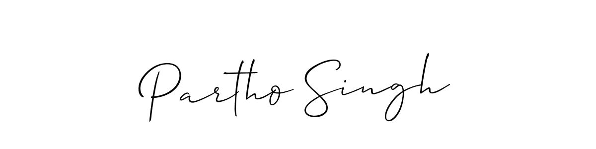 Also You can easily find your signature by using the search form. We will create Partho Singh name handwritten signature images for you free of cost using Allison_Script sign style. Partho Singh signature style 2 images and pictures png
