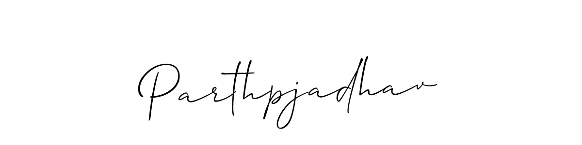It looks lik you need a new signature style for name Parthpjadhav. Design unique handwritten (Allison_Script) signature with our free signature maker in just a few clicks. Parthpjadhav signature style 2 images and pictures png