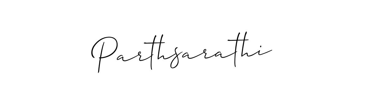 Also we have Parthsarathi name is the best signature style. Create professional handwritten signature collection using Allison_Script autograph style. Parthsarathi signature style 2 images and pictures png