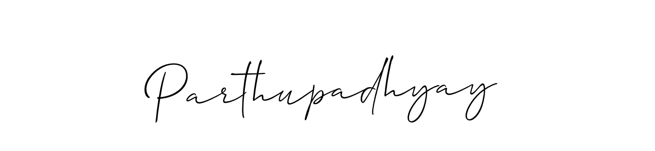 This is the best signature style for the Parthupadhyay name. Also you like these signature font (Allison_Script). Mix name signature. Parthupadhyay signature style 2 images and pictures png