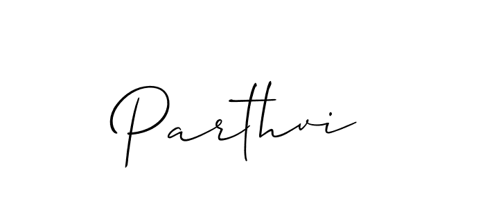 Design your own signature with our free online signature maker. With this signature software, you can create a handwritten (Allison_Script) signature for name Parthvi. Parthvi signature style 2 images and pictures png