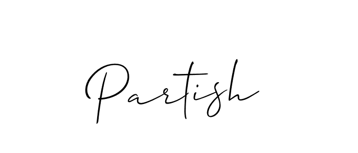 Partish stylish signature style. Best Handwritten Sign (Allison_Script) for my name. Handwritten Signature Collection Ideas for my name Partish. Partish signature style 2 images and pictures png