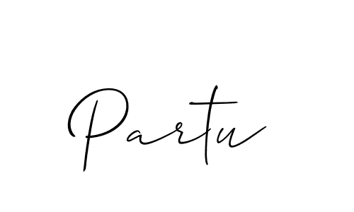 How to Draw Partu signature style? Allison_Script is a latest design signature styles for name Partu. Partu signature style 2 images and pictures png