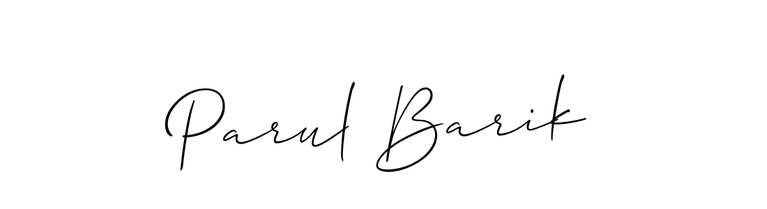 Once you've used our free online signature maker to create your best signature Allison_Script style, it's time to enjoy all of the benefits that Parul Barik name signing documents. Parul Barik signature style 2 images and pictures png