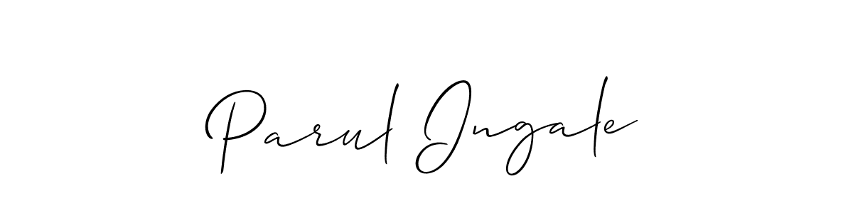 Once you've used our free online signature maker to create your best signature Allison_Script style, it's time to enjoy all of the benefits that Parul Ingale name signing documents. Parul Ingale signature style 2 images and pictures png
