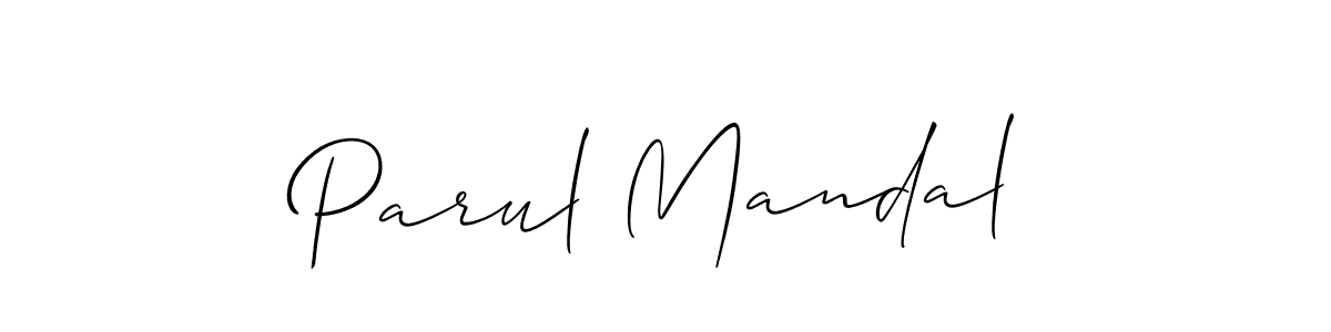 Also we have Parul Mandal name is the best signature style. Create professional handwritten signature collection using Allison_Script autograph style. Parul Mandal signature style 2 images and pictures png