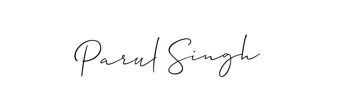 Parul Singh stylish signature style. Best Handwritten Sign (Allison_Script) for my name. Handwritten Signature Collection Ideas for my name Parul Singh. Parul Singh signature style 2 images and pictures png