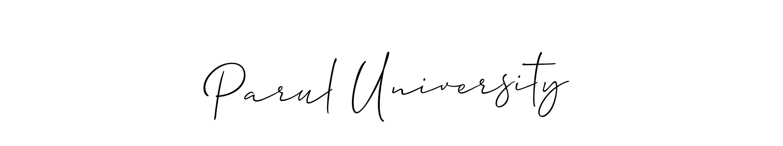 Make a short Parul University signature style. Manage your documents anywhere anytime using Allison_Script. Create and add eSignatures, submit forms, share and send files easily. Parul University signature style 2 images and pictures png