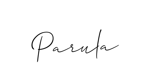 Create a beautiful signature design for name Parula. With this signature (Allison_Script) fonts, you can make a handwritten signature for free. Parula signature style 2 images and pictures png