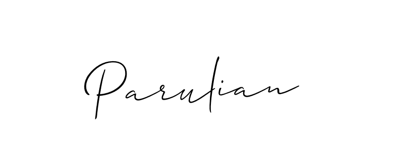 Make a beautiful signature design for name Parulian. Use this online signature maker to create a handwritten signature for free. Parulian signature style 2 images and pictures png