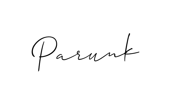 Make a beautiful signature design for name Parunk. Use this online signature maker to create a handwritten signature for free. Parunk signature style 2 images and pictures png