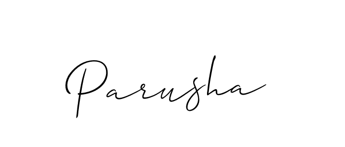Make a beautiful signature design for name Parusha. Use this online signature maker to create a handwritten signature for free. Parusha signature style 2 images and pictures png