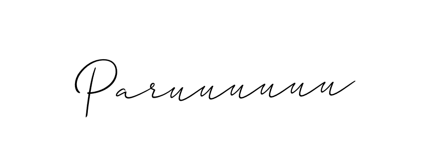 Create a beautiful signature design for name Paruuuuuu. With this signature (Allison_Script) fonts, you can make a handwritten signature for free. Paruuuuuu signature style 2 images and pictures png