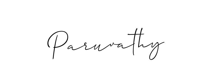 How to make Paruvathy signature? Allison_Script is a professional autograph style. Create handwritten signature for Paruvathy name. Paruvathy signature style 2 images and pictures png