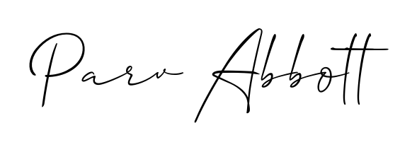 Designed for modern professionals: Parv Abbott name signature crafted with Allison_Script script. Ready for digital PDF workflows. Parv Abbott signature style 2 images and pictures png
