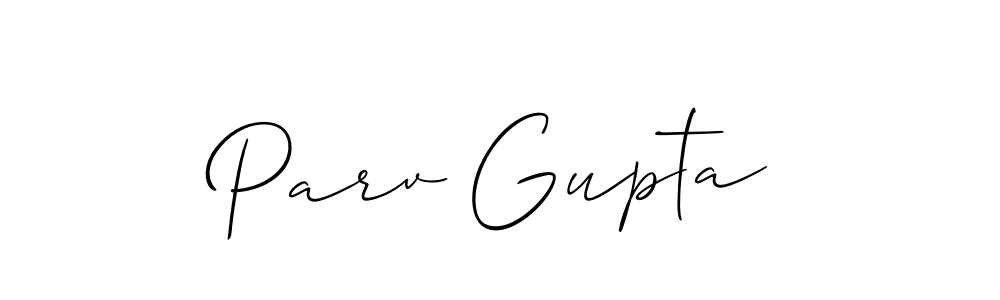 Design your own signature with our free online signature maker. With this signature software, you can create a handwritten (Allison_Script) signature for name Parv Gupta. Parv Gupta signature style 2 images and pictures png